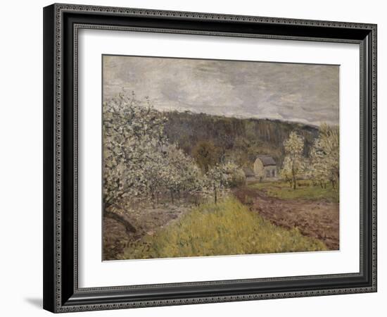 Printemps pluvieux aux environs de Paris-Alfred Sisley-Framed Giclee Print