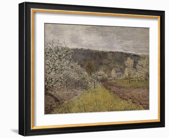 Printemps pluvieux aux environs de Paris-Alfred Sisley-Framed Giclee Print