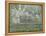 Printemps. Pruniers en fleurs, dit : Potager, arbres en fleurs, printemps, Pontoise-Camille Pissarro-Framed Premier Image Canvas