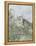 Printemps. Pruniers en fleurs, dit : Potager, arbres en fleurs, printemps, Pontoise-Camille Pissarro-Framed Premier Image Canvas