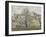 Printemps. Pruniers en fleurs, dit : Potager, arbres en fleurs, printemps, Pontoise-Camille Pissarro-Framed Giclee Print