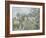 Printemps. Pruniers en fleurs, dit : Potager, arbres en fleurs, printemps, Pontoise-Camille Pissarro-Framed Giclee Print