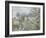 Printemps. Pruniers en fleurs, dit : Potager, arbres en fleurs, printemps, Pontoise-Camille Pissarro-Framed Giclee Print