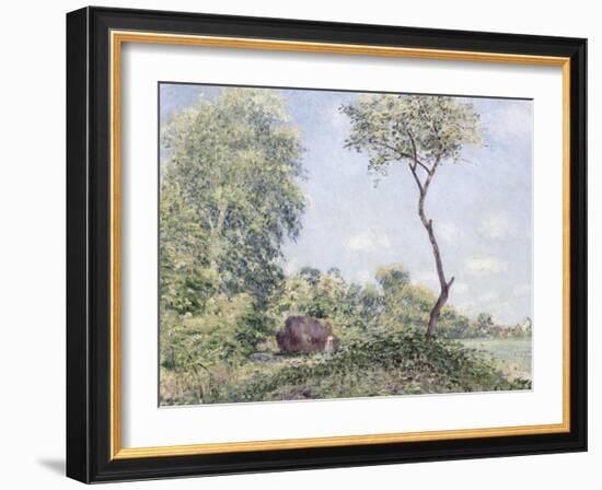 Printemps.Trembles et acacias-Alfred Sisley-Framed Giclee Print