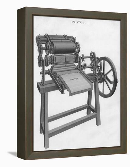 Printing Press-null-Framed Premier Image Canvas