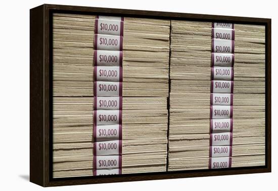 Prints of Money at the Mob Museum, Las Vegas, Nevada. Usa-Julien McRoberts-Framed Premier Image Canvas
