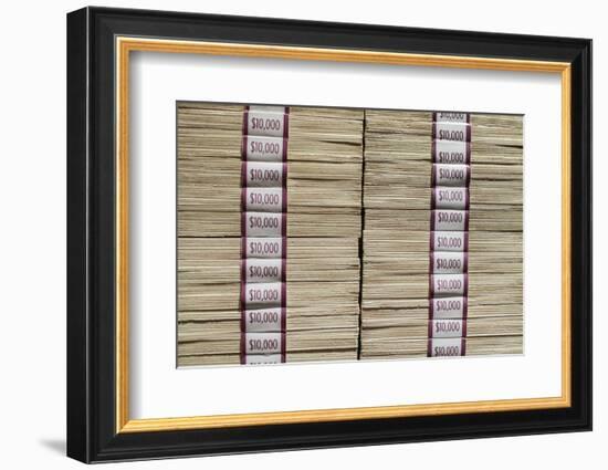 Prints of Money at the Mob Museum, Las Vegas, Nevada. Usa-Julien McRoberts-Framed Photographic Print