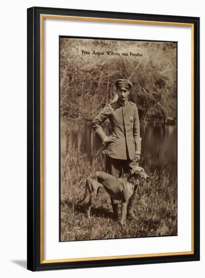 Prinz August Wilhelm Von Preußen, Uniform, Windhund-null-Framed Giclee Print