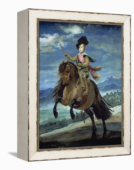 Prinz Balthasar Carlos Zu Pferde-Diego Velazquez-Framed Premier Image Canvas