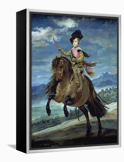 Prinz Balthasar Carlos Zu Pferde-Diego Velazquez-Framed Premier Image Canvas