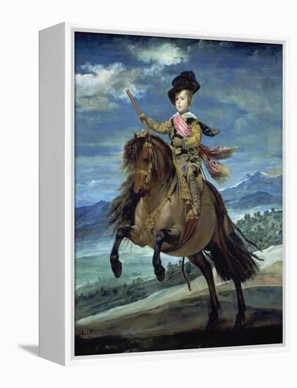 Prinz Balthasar Carlos Zu Pferde-Diego Velazquez-Framed Premier Image Canvas