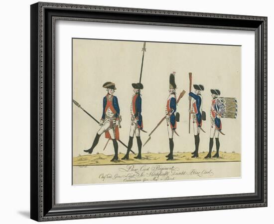 Prinz Carl Regiment, C.1784-J. H. Carl-Framed Giclee Print