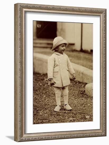 Prinz Harald Von Schweden Als Kleiner Junge-null-Framed Giclee Print