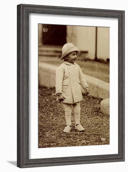 Prinz Harald Von Schweden Als Kleiner Junge-null-Framed Giclee Print