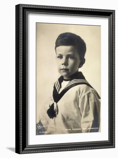 Prinz Sigvard Von Schweden, Matrosenanzug, Portrait-null-Framed Giclee Print