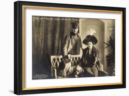 Prinz U Prinzessin August Wilhelm Von P, Bulldoggen-null-Framed Giclee Print