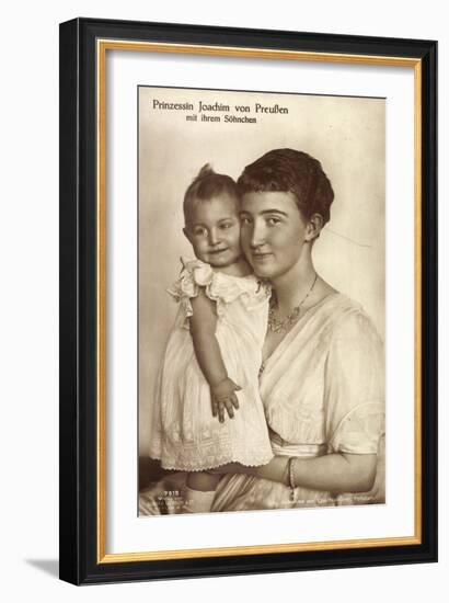 Prinzessin Joachim Von Preußen Mit Sohn,Liersch 7915-null-Framed Giclee Print