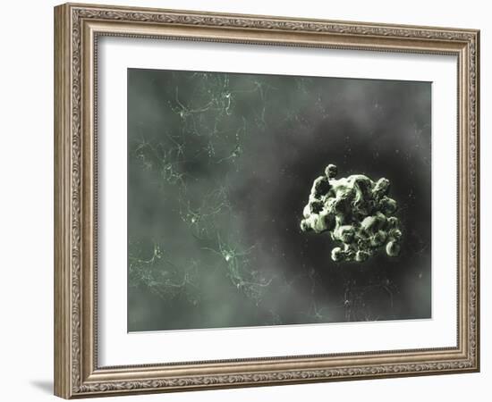 Prion Protein Plaque, Computer Artwork-Equinox Graphics-Framed Photographic Print