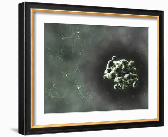 Prion Protein Plaque, Computer Artwork-Equinox Graphics-Framed Photographic Print