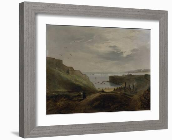 Prior's Haven, Tynemouth - Sunrise, 1845-John Wilson Carmichael-Framed Giclee Print