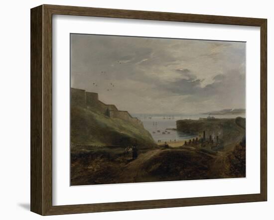 Prior's Haven, Tynemouth - Sunrise, 1845-John Wilson Carmichael-Framed Giclee Print