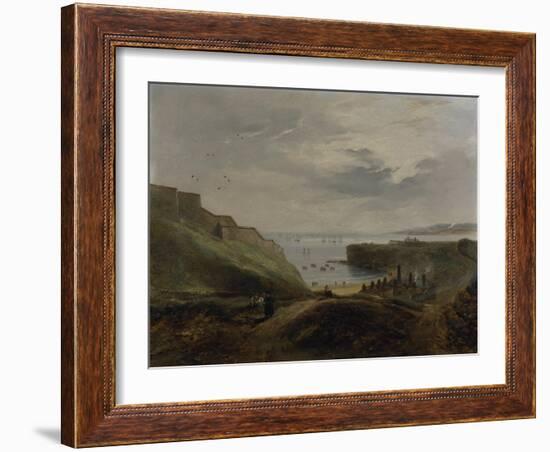 Prior's Haven, Tynemouth - Sunrise, 1845-John Wilson Carmichael-Framed Giclee Print