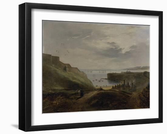 Prior's Haven, Tynemouth - Sunrise, 1845-John Wilson Carmichael-Framed Giclee Print