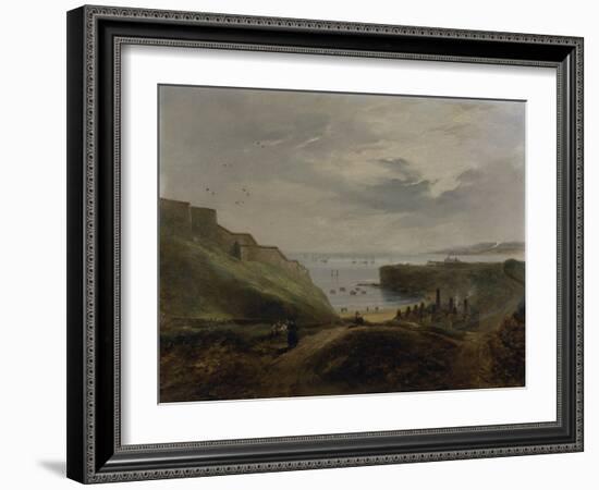 Prior's Haven, Tynemouth - Sunrise, 1845-John Wilson Carmichael-Framed Giclee Print