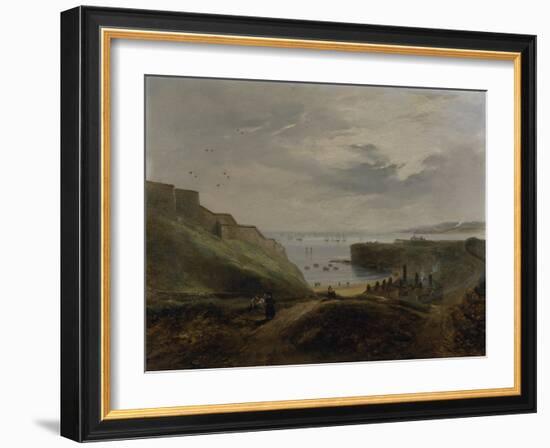 Prior's Haven, Tynemouth - Sunrise, 1845-John Wilson Carmichael-Framed Giclee Print