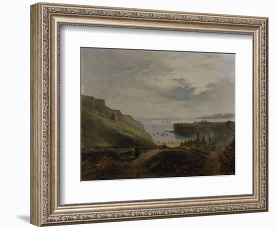 Prior's Haven, Tynemouth - Sunrise, 1845-John Wilson Carmichael-Framed Giclee Print