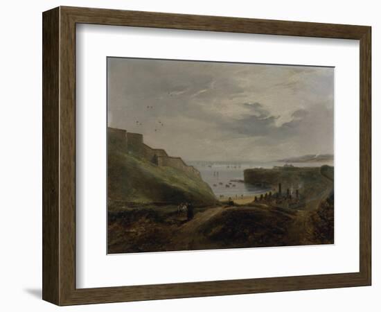 Prior's Haven, Tynemouth - Sunrise, 1845-John Wilson Carmichael-Framed Giclee Print