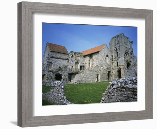 Priors Chapel and Tower from Cloister, Castle Acre Priory, Norfolk, England, United Kingdom, Europe-Hunter David-Framed Photographic Print