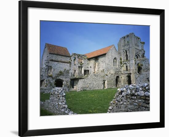 Priors Chapel and Tower from Cloister, Castle Acre Priory, Norfolk, England, United Kingdom, Europe-Hunter David-Framed Photographic Print