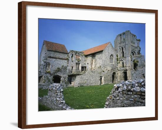 Priors Chapel and Tower from Cloister, Castle Acre Priory, Norfolk, England, United Kingdom, Europe-Hunter David-Framed Photographic Print