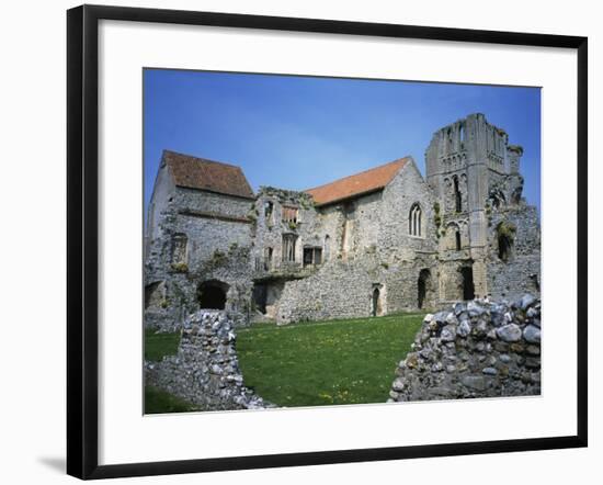 Priors Chapel and Tower from Cloister, Castle Acre Priory, Norfolk, England, United Kingdom, Europe-Hunter David-Framed Photographic Print