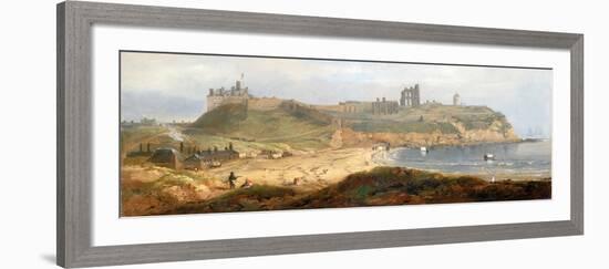 Priory and Castle, Tynemouth-John Wilson Carmichael-Framed Giclee Print