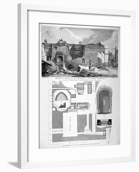 Priory of Holy Trinity, Duke's Place, City of London, 1825-William Taylor-Framed Giclee Print