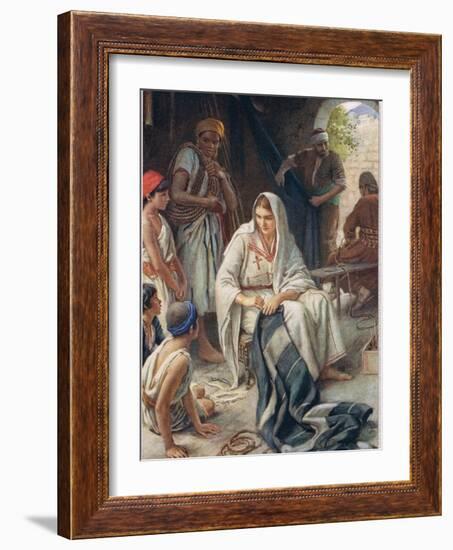 Priscilla, Illustration from 'Women of the Bible', Published by the Religious Tract Society, 1927-Harold Copping-Framed Giclee Print