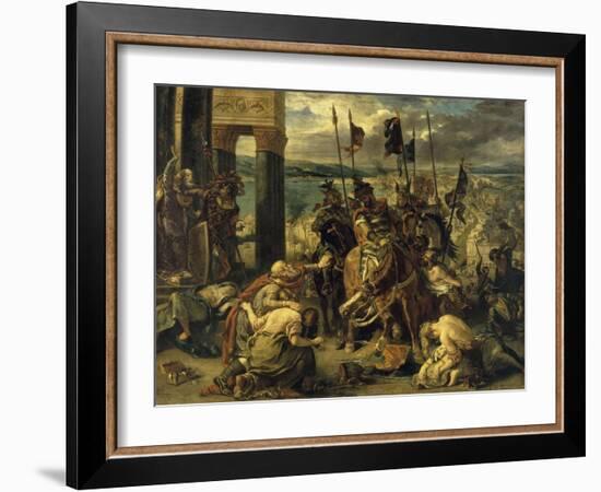 Prise de Constantinople par les croisés (12 avril 1204)-Eugene Delacroix-Framed Giclee Print