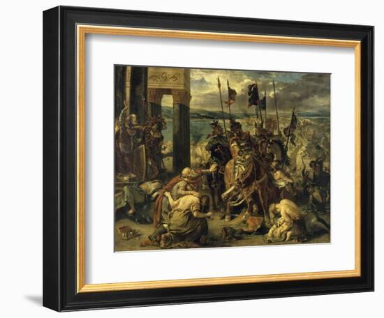 Prise de Constantinople par les croisés (12 avril 1204)-Eugene Delacroix-Framed Giclee Print