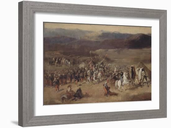 Prise de la smala d'Abd-el-Kader par le duc d'Aumale, 1843-Horace Vernet-Framed Giclee Print