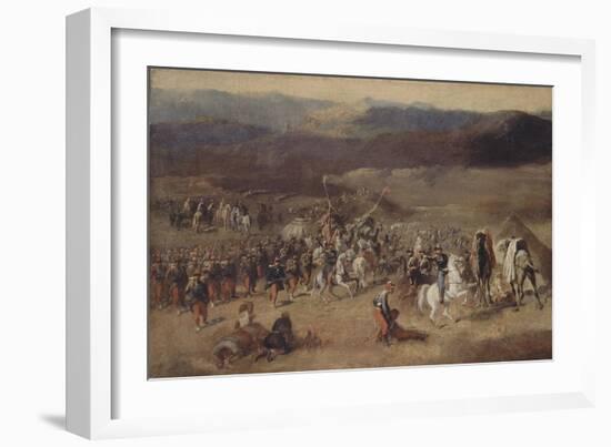 Prise de la smala d'Abd-el-Kader par le duc d'Aumale, 1843-Horace Vernet-Framed Giclee Print