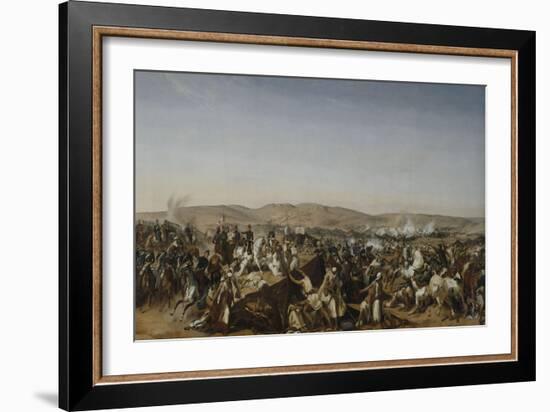 Prise de la Smala d'Abd-el-Kader par le duc d'Aumale à Taguin , le 16 mai 1843-Horace Vernet-Framed Giclee Print