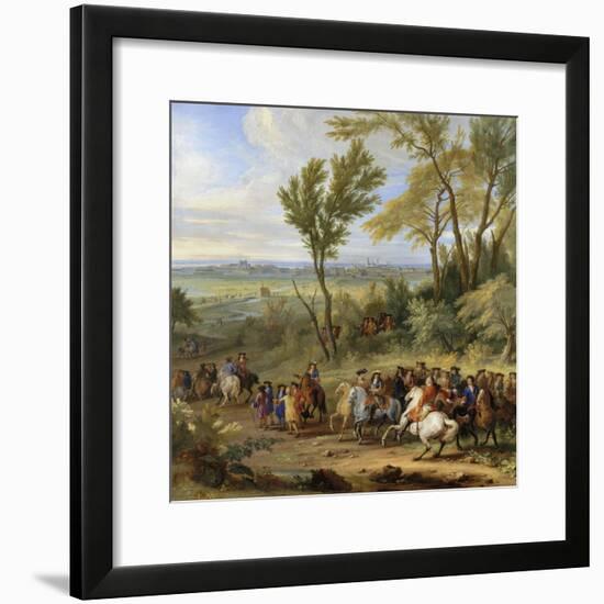 Prise de Leewe en Brabant par Louis XIV, 4 mai 1678-der Meulen Adam Frans Van-Framed Giclee Print