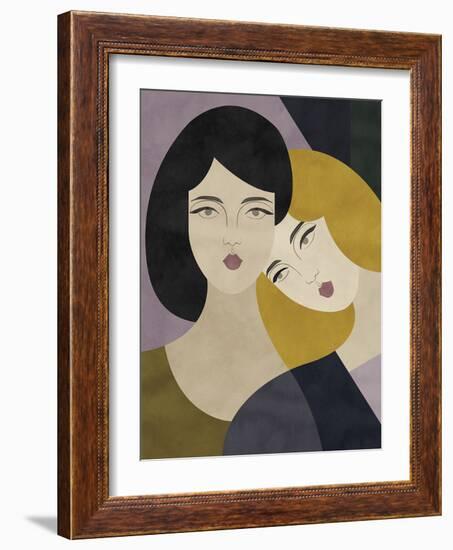 Prism Figurative - Together-Aurora Bell-Framed Giclee Print