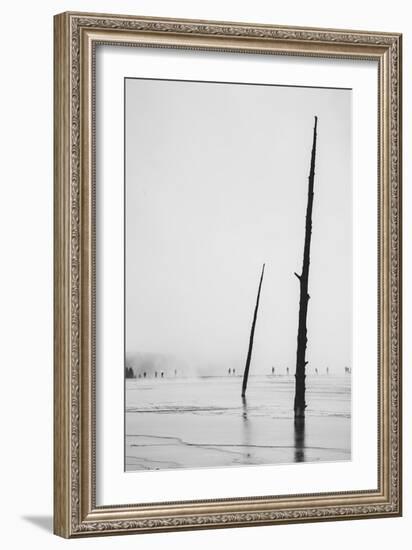 Prismatic Walk, Black and White, Yellowstone National Park-Vincent James-Framed Photographic Print