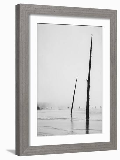 Prismatic Walk, Black and White, Yellowstone National Park-Vincent James-Framed Photographic Print