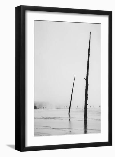 Prismatic Walk, Black and White, Yellowstone National Park-Vincent James-Framed Premium Photographic Print