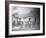 Prison Compound No. 1, Angola, Louisiana, Leadbelly in Foregound-Alan Lomax-Framed Photo