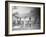 Prison Compound No. 1, Angola, Louisiana, Leadbelly in Foregound-Alan Lomax-Framed Photo